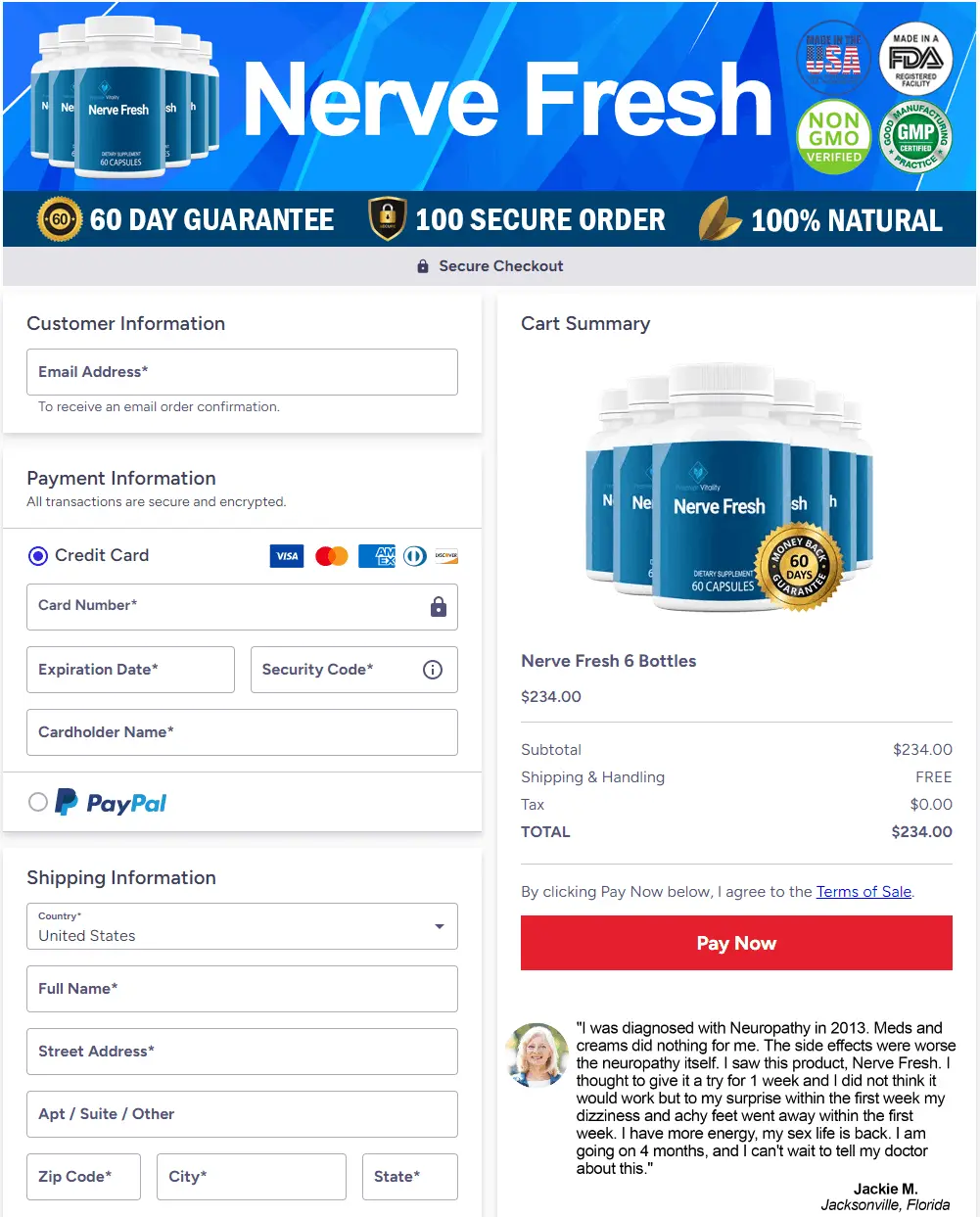 nerve fresh buy page
